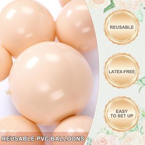 Kit d'arche de guirlande de ballons gonflables réutilisables en PVC, 7 ballons connectés <span class=keywords><strong>pour</strong></span> les décorations de fête, d'anniversaire, de mariage et d'événements en plein air - Product Image 3