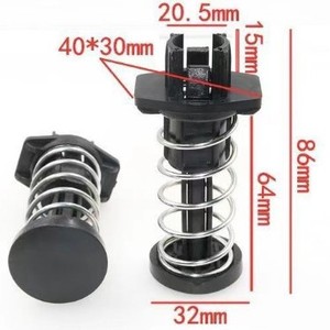Mercedes-Benz Engine Hood Shock <b>Spring</b> Buffer <b>Clip</b>-On Black Steel Vertical Billet Replacement Part - Product Image 3