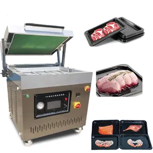 Factory Direct Supply Fresh Shrimp Meat Fish Frozen Seafood Tray Vacuum Skin Packaging Machine For Sale