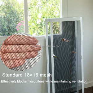 Modèles explosifs 18*16 Mesh Noir Isolation de protection Maille d'écran en fibre de verre respectueuse de l'environnement pour porte de magasin - Product Image 5