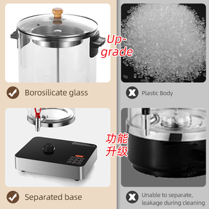 Máy pha trà điện 220V/110V, ấm đun nước bằng thép, dung tích 6L 9L 12L, máy làm nóng nước gia dụng để pha trà - Product Image 5