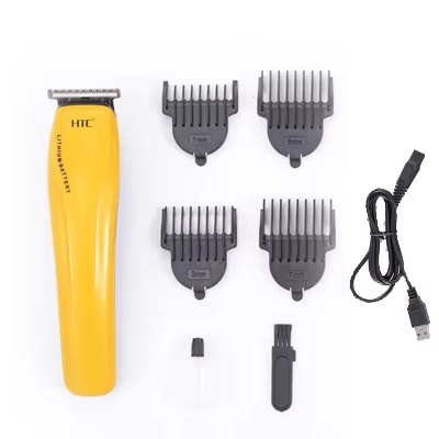 HTC AT-528A Rechargeable Lithium Battery Zero Gapped Facial Hair Cutting Remover Clipper Trimmer