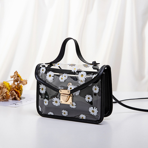 Sac à bandoulière transparent à motif pour femme <span class=keywords><strong>Sandro</strong></span>, sac à main messager, sac fourre-tout composite - Product Image 1