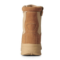 Bottes tactiques à motif camouflage en cuir à lacets pour usage extérieur – Chaussures longues de qualité supérieure