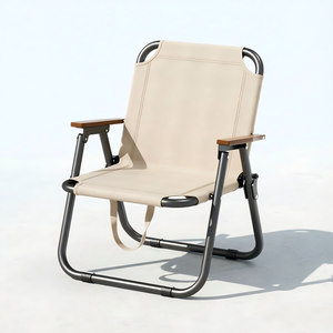 Silla de Jardín, <span class=keywords><strong>Playa</strong></span>, Picnic <span class=keywords><strong>y</strong></span> <span class=keywords><strong>Camping</strong></span>, de Madera, con Cojín de Algodón, Resistente, Moderna, Ahorra Espacio, Venta al Por Mayor - Product Image 6