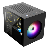 SUITMASTER U1000 MicroATX Steel MINI TOWER Gaming PC Case with Pre-Installed 1x200mm + 1x120mm ARGB Fans Type-C USB 3.0 Ports