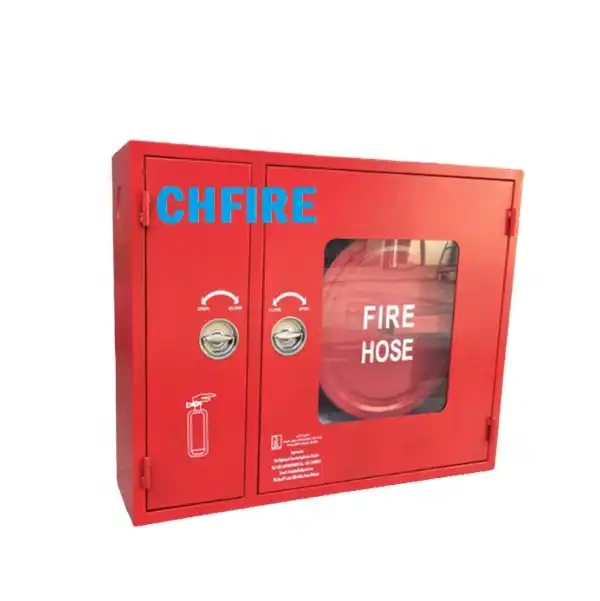 fire extinguisher and fire hose reel