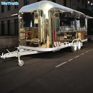 Hochwertiger Outdoor-Kiosk-Kaffeewagen-LKW Airstream Mobile Fast-Food-Wagen Mobile Food-Anhänger