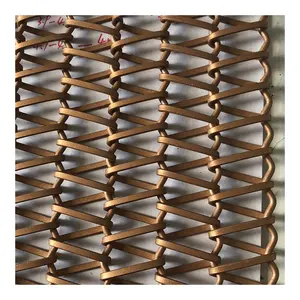 不锈钢编织金属丝网热装饰网幕墙金属网