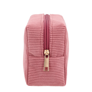 <span class=keywords><strong>Beauty</strong></span> Case da Donna Personalizzato con Logo in Velluto a Coste Corduroy con Cerniera per Cosmetici e Articoli da Toilette - Product Image 4