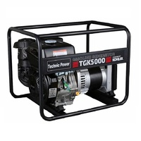 Générateur à essence 2,8 kW 3000 tr/min TECHNICPOWER, certification Euro5, monophasé/triphasé 50/60 Hz, moteur silencieux, type ouvert