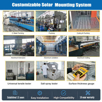 Soporte de Montaje Solar en Forma de L de Aluminio, Accesorios para Techos Metálicos, Base en L Compatible con Riel PV, Instalación Rápida
