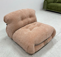 Canapé en tissu chenille moderne et minimaliste pour le salon, canapé droit design Hippo