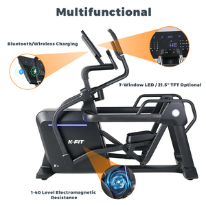 Équipement de fitness commercial K-FIT <span class=keywords><strong>Suspension</strong></span> Electromagnetic Elliptical K4, robuste et adapté aux articulations, pour l'entraînement en salle de sport - Product Image 6