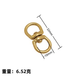 Anneaux octogonaux moulés de précision en <span class=keywords><strong>laiton</strong></span> massif Anneaux pivotants universels rotatifs à 360 degrés Boucles de traction pour animaux de compagnie à la mode Direct - Product Image 6