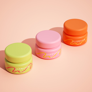 Bán Buôn Đầy Màu Sắc Frosted Vòng Rộng Miệng Rỗng 30Ml 50Ml Thủy Tinh Mỹ Phẩm Mặt Kem Dưỡng Ẩm Kem Trên Khuôn Mặt Jar Với Nắp Màu Đỏ - Product Image 3