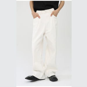 Pantaloni larghi da <span class=keywords><strong>uomo</strong></span> <span class=keywords><strong>Jeans</strong></span> da <span class=keywords><strong>uomo</strong></span> dalla vestibilità rilassata lavati <span class=keywords><strong>Jeans</strong></span> Oversize a gamba dritta all'ingrosso - Product Image 5