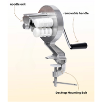Machine à pâtes italienne manuelle de petite taille pour la cuisine domestique