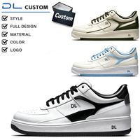 Sneakers basses à plateforme pour homme avec logo personnalisé, en cuir PU, semelle épaisse, chaussures décontractées multicolores