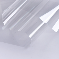 Rouleau de film PET transparent de 0,45 mm, plastique transparent, résistant aux hautes températures, brillant, emballage, impression, service de découpe sur mesure