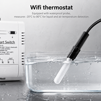 Contrôleur de température et interrupteur WiFi Tuya Smart RF433 avec surveillance de la consommation d'énergie, domotique, indice de protection IP53, 16A