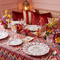 Assiettes en céramique roses peintes à la main avec motif palmier, ensemble de vaisselle pour mariage à la plage, dîner à la maison, décoration de table de fête