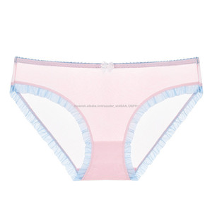 Nueva llegada Sexy ver a través <span class=keywords><strong>de</strong></span> encaje bragas <span class=keywords><strong>de</strong></span> bragas, ropa interior <span class=keywords><strong>de</strong></span> <span class=keywords><strong>mujer</strong></span> chica breve con azul Color rosa Negro S M L XL 2XL - Product Image 1