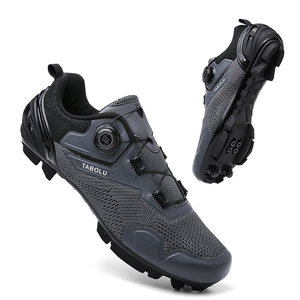 <span class=keywords><strong>Zapatillas</strong></span> de Ciclismo MTB con Bloqueo, Antideslizantes, con Tacos para Montaña, Hebilla de Rotación Rápida, Personalizables, para Ciclismo y Triatlón - Product Image 1