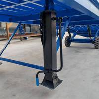 Rampe de chargement mobile avec hauteur réglable de 1,1 à 1,8 m, certifiée CE et ISO, utilisée pour le chargement et le déchargement en quai, rampe élévatrice