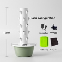 Système hydroponique Seedafarm Space-Tree, tour verticale, cultivateur intelligent de légumes, équipement de culture sans sol, type colonne