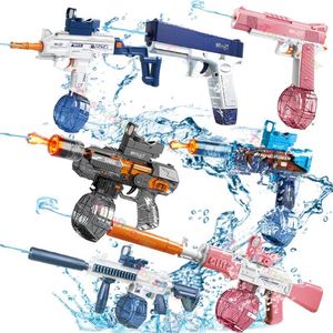 Pistolet à eau électrique réaliste pour adultes, puissant, avec logo rose, pour faire des bulles, fonctionne sur piles - Product Image 4