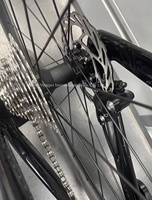 Vélo de route entièrement en fibre de carbone, cadre T800, groupe électronique Shimano 7120 24 vitesses, roues en carbone, frein à disque, léger, course