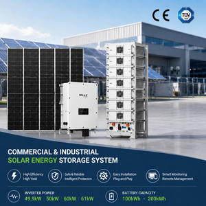 Système de stockage d'énergie solaire photovoltaïque C&I pour projets industriels et commerciaux, batterie <span class=keywords><strong>Solax</strong></span> HR140 en rack, système d'énergie solaire hybride 100-400 kWh - Product Image 3