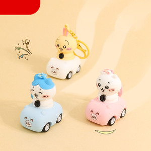 Llavero Japonés Adorable Estilo Anime, Figura 3D de Chiikawa, Coche de Juguete Usagi <span class=keywords><strong>Hachiware</strong></span>, Colgante para Mochila de Estudiante, Regalo de Dibujos Animados - Product Image 4