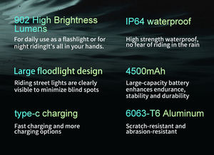 रिचार्जेबल एल्यूमीनियम मिश्र धातु सामरिक फ्लैशलाइट सुपर उज्ज्वल 8 मोड का नेतृत्व किया चुंबकीय यूएसबी आईपी 65 वाटरप्रूफ काम लाइट - Product Image 3