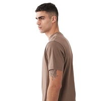 T-shirt Homme Personnalisé en Coton 100% Uni, 220 Grammes, Haute Qualité, Vente en Gros, de Guangzhou