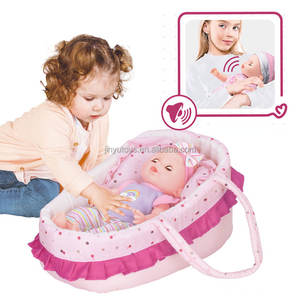 Hochwertige Vinyl puppe Pflege Handkorb Set 12 Sounds mit Toiletten flasche Spielhaus Home Pretend Toys Kids - Product Image 2