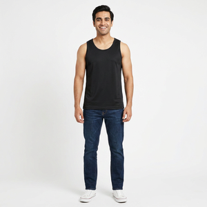 เสื้อกล้ามแขนกุดสำหรับผู้ชายใส่สบายผ้านุ่มใส่สบาย - Product Image 1