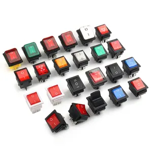 IP12 kcd4 lampu led bar rocker saklar tahan air 4 pin PA66/PC rocker switch