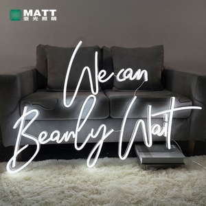 Letrero de neón LED personalizado para interiores, decoración de <span class=keywords><strong>frases</strong></span> acrílicas con forma de corte temprano para logotipo, envío directo 2023 - Product Image 2