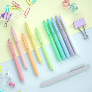 ปากกาลูกลื่นแบบกดพร้อมโลโก้ หลายสี แบบมาการอง โปรโมชั่น ปากกาเจลพลาสติก รับทำโลโก้ตามสั่ง สำหรับเป็นของขวัญ - Product Image 4
