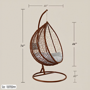 <b>Hammock</b> <b>Swing</b> Chair Customize Double Egg Chair <b>Swing</b> Hanging Double Egg Chair Bird Nest Rattan Garden <b>Swing</b> Chair ForBaby Cocoon - Product Image 1