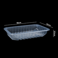 Barquette d'emballage transparente jetable en PP de qualité alimentaire pour légumes, viande, poulet et canard, boîte de conservation fraîcheur avec logo personnalisé pour restaurant