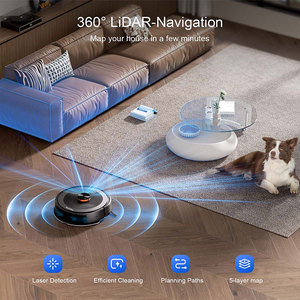 Teendow D10s Robot Vacuum Cleaner Wet Dry <b>Mopping</b> and Sweeping with Self-emptying Dustbin Aspirateur Aspirador D10s - Product Image 4