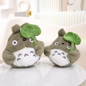 Peluche <span class=keywords><strong>Totoro</strong></span> <span class=keywords><strong>Feuille</strong></span> de Lotus Mignonne de Dessin Animé, Cadeau d'Anniversaire pour Enfants, Cadeau de Fête, Cadeau pour Couple, Jouet à la Machine à Pinces, Pendentif, Jouet Apaisant - Product Image 3