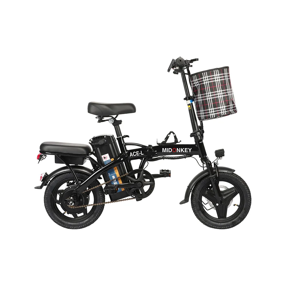 Midonkey 400W Xe đạp điện dành cho người lớn fodlding lai thành phố Xe đạp điện 48V 10AH 20Ah pin lithium Ebike