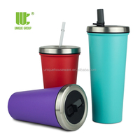 Groupe 24oz Gobelet isolé sous vide en acier inoxydable sans BPA Tasse à café à sublimation unique avec couvercle pour gobelet à narguilé scolaire