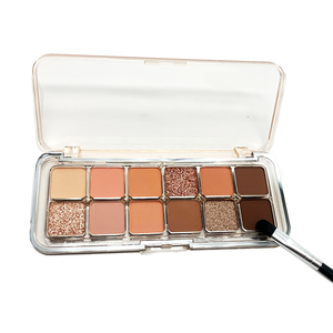 Bán buôn tùy chỉnh 12 màu matte và ánh sáng lung linh Eyeshadow long lanh nhiều màu mắt <span class=keywords><strong>Shadow</strong></span> Palette cho lâu dài nude <span class=keywords><strong>Eye</strong></span> <span class=keywords><strong>Shadow</strong></span> - Product Image 1