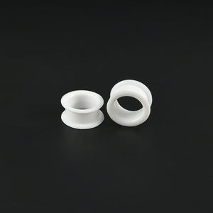 ใหม่ล่าสุดเครื่องวัดหูซิลิโคนสีขาวแบบกลวงคู่ขยายหูเปลสำหรับผู้หญิงผู้ชายเจาะ3mm-50mm - Product Image 5