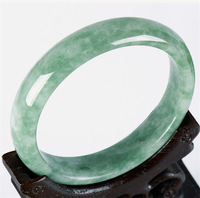 Bracelet en jade vert naturel, taille 64mm 66mm, grande taille, bracelet tendance pour femme, coupe coussin, cadeau